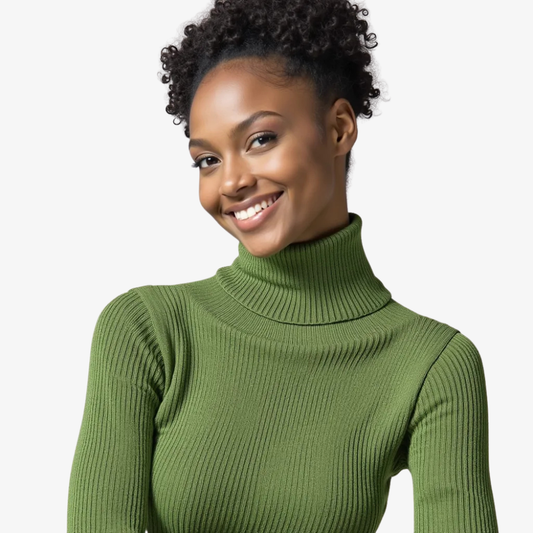 Spruce Green Turtleneck Sweater