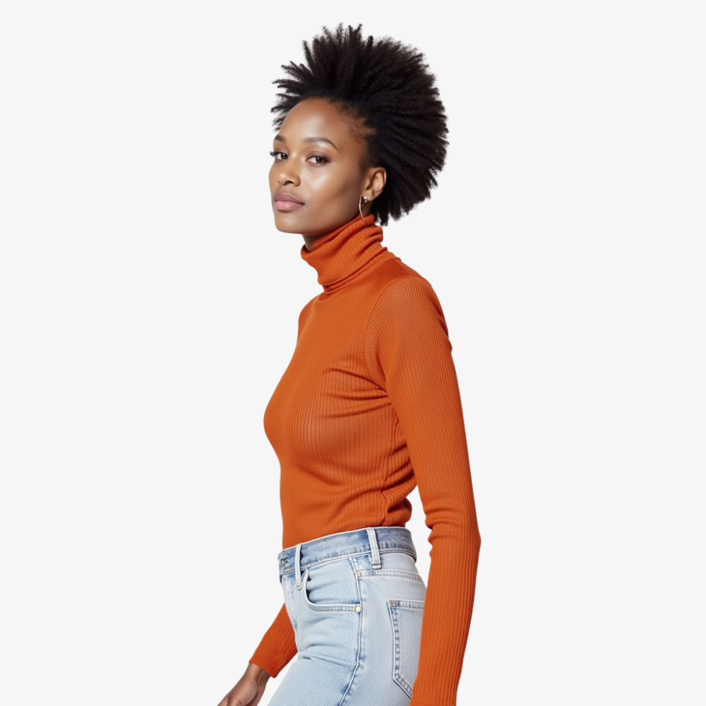 Chic Mandarin Turtleneck