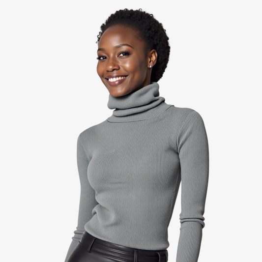 Steel Elegant Turtleneck