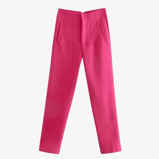 Fuchsia Pink Trousers – Bold Modernity and Elegance