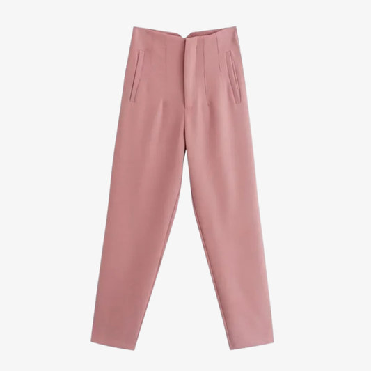 Powder Pink Trousers – Elegant Softness and Contemporary Style