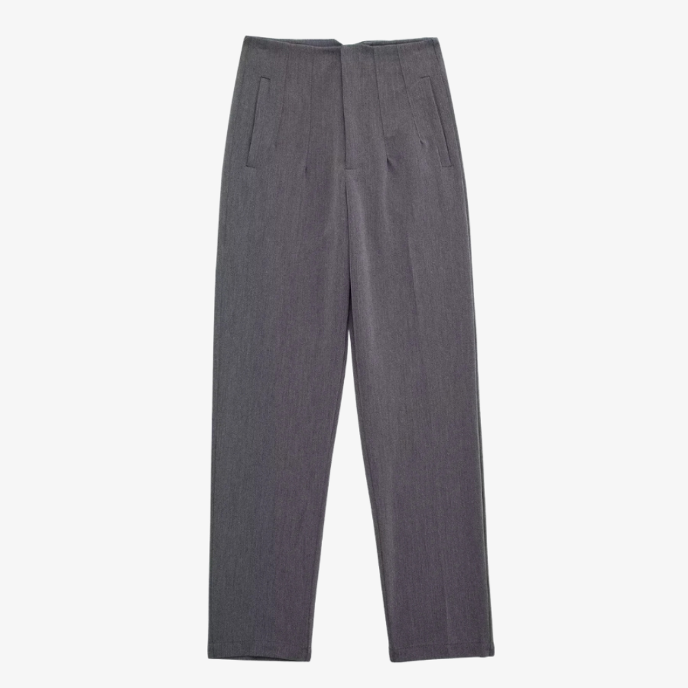 Pantalon Gris Élégant – Sobriété Moderne et Confort Quotidien