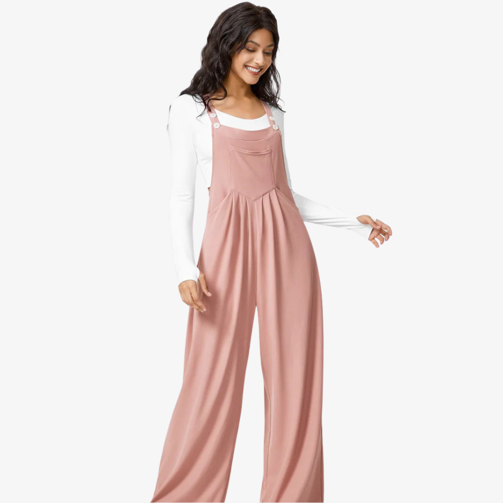 Pantalon à bretelles réglables