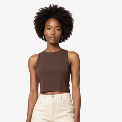 Haut Choco Chic – L’élégance chaude et naturelle