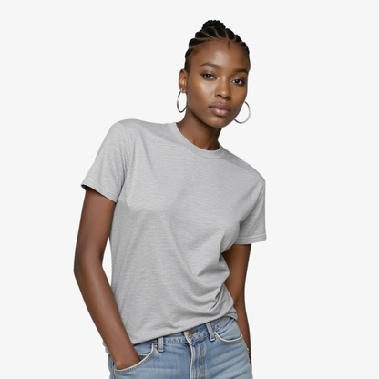 T-shirt Femme Gris Horizon – Le neutre qui fait mouche