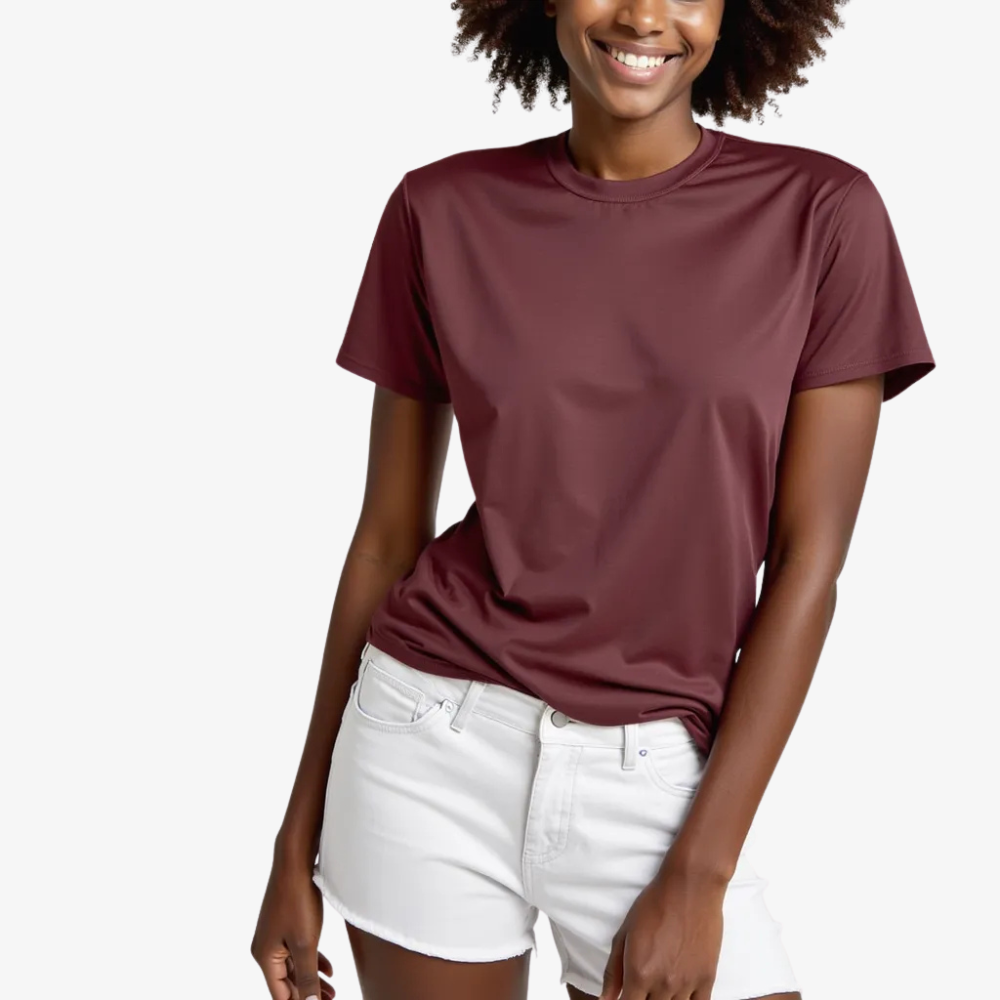 T-shirt Femme Cerise Noire – Une touche de profondeur et d’élégance