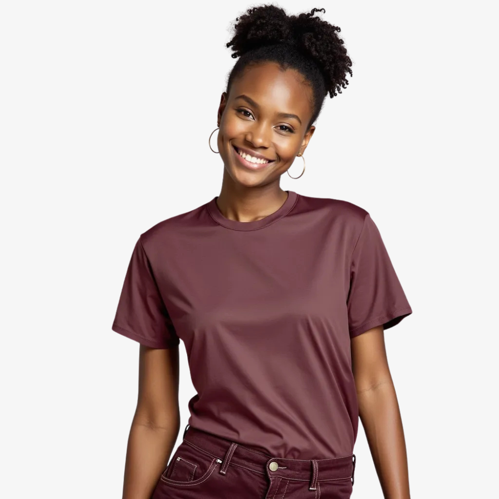 T-shirt Femme Cerise Noire – Une touche de profondeur et d’élégance