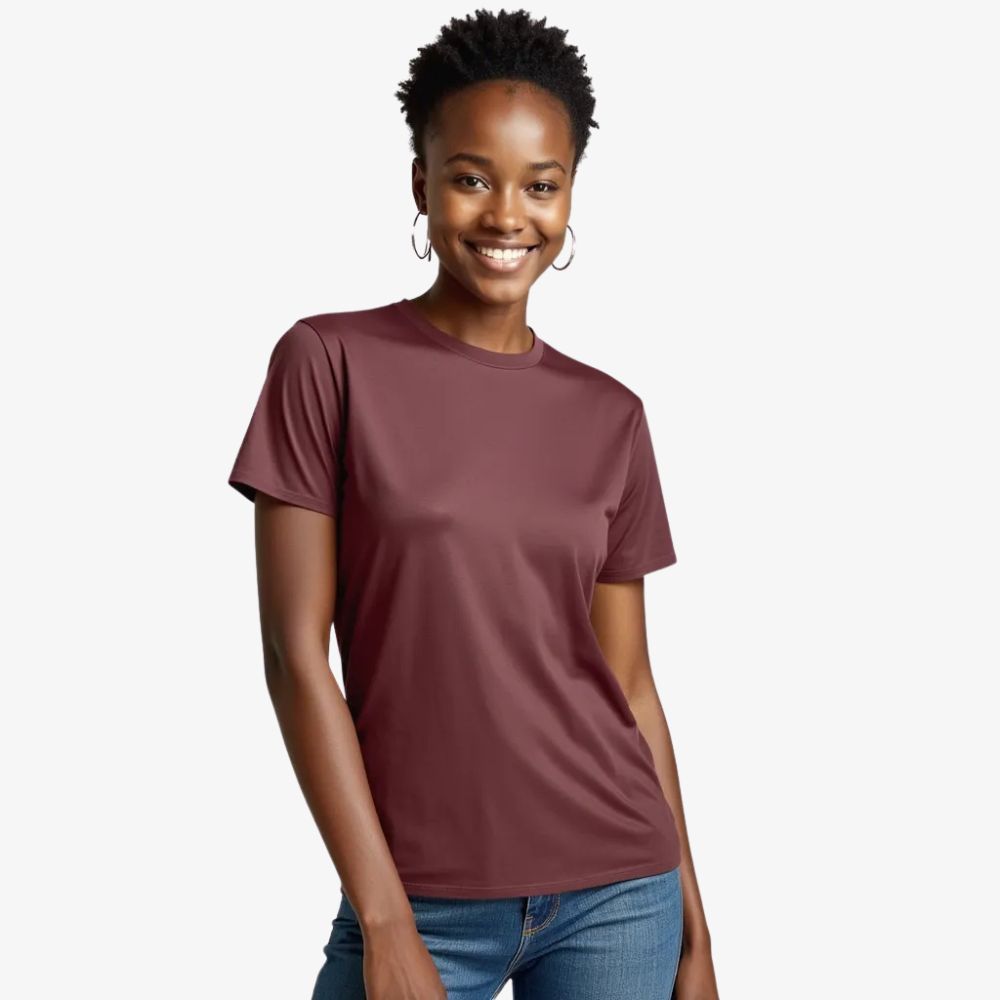T-shirt Femme Cerise Noire – Une touche de profondeur et d’élégance