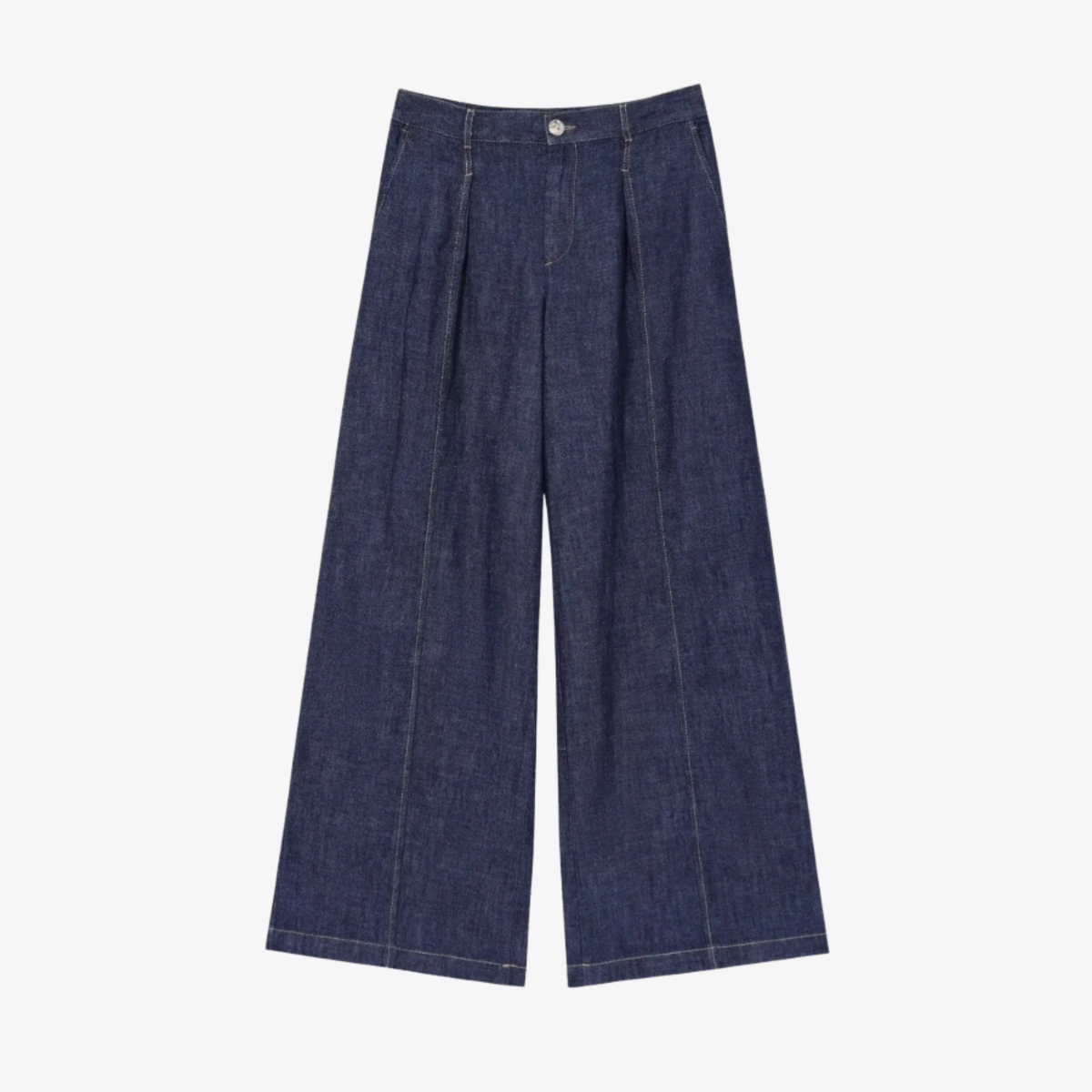 Pantalon Large en Jean – Élégance Décontractée