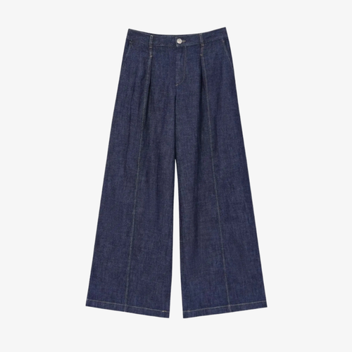 Pantalon Large en Jean – Élégance Décontractée
