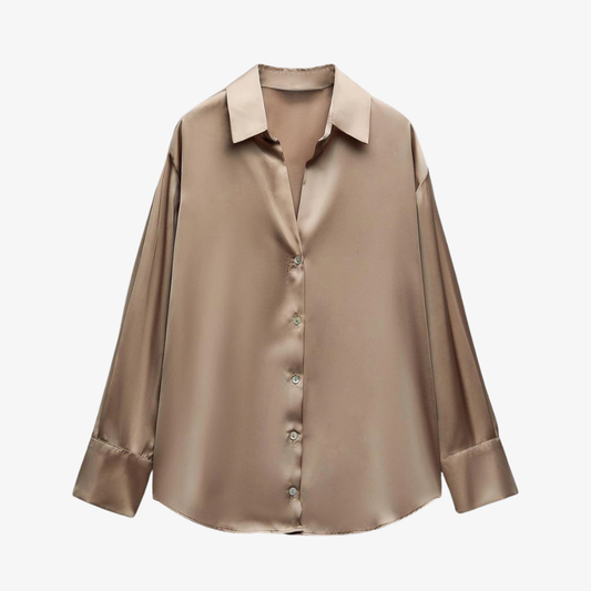Fine gold silk shirt 
