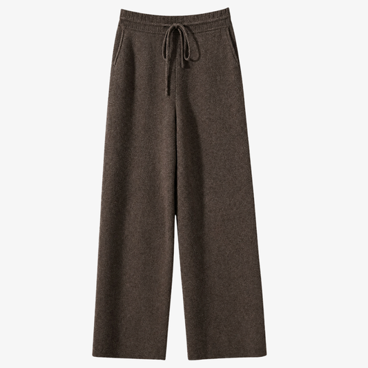 Wide Leg Brown Trousers – Natural Elegance and Casual Comfort