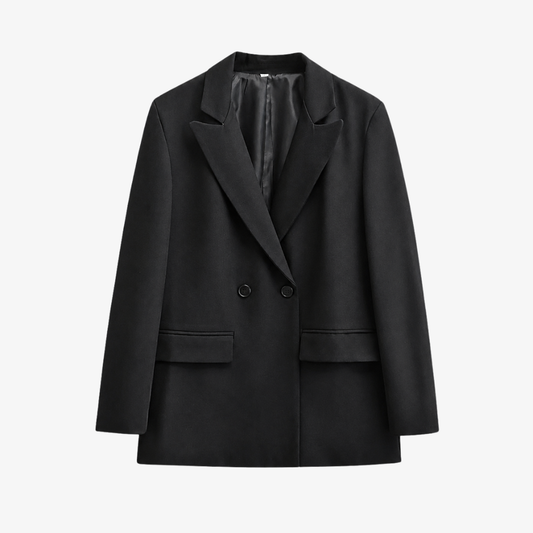 Elegant Oversized Blazer – Black