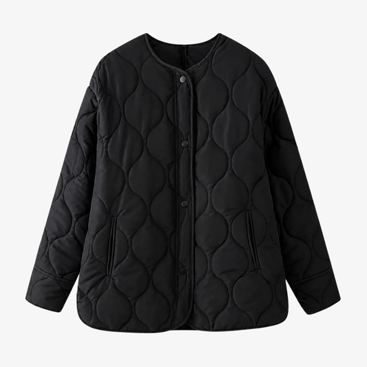 Lightweight Quilted Jacket – Black