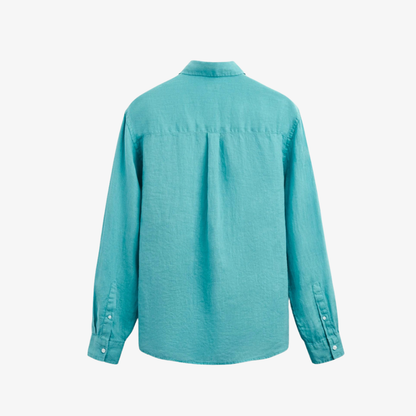 Chemise tendance turquoise