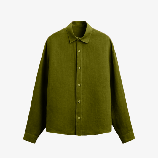 Khaki cotton shirt 