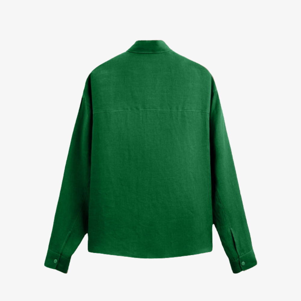 Chemise en coton vert
