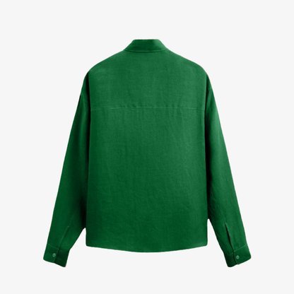 Chemise en coton vert