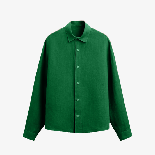 Green cotton shirt 