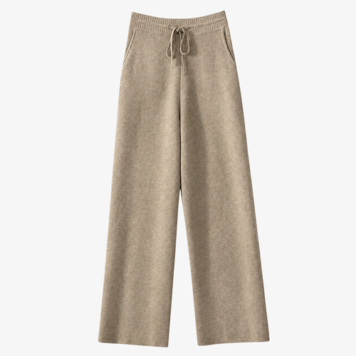 Pantalon Large Taupe Clair – Élégance Décontractée et Polyvalence