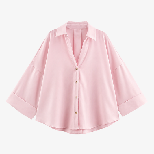 Elegant Pale Pink Shirt – Softness & Refinement