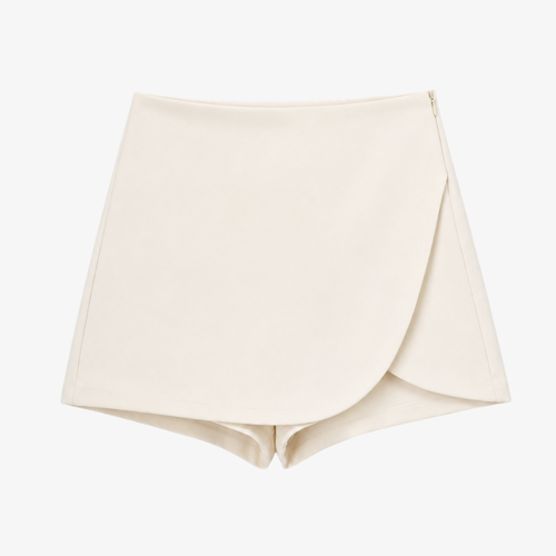 Skort Portefeuille Arrondi – Élégance et Praticité