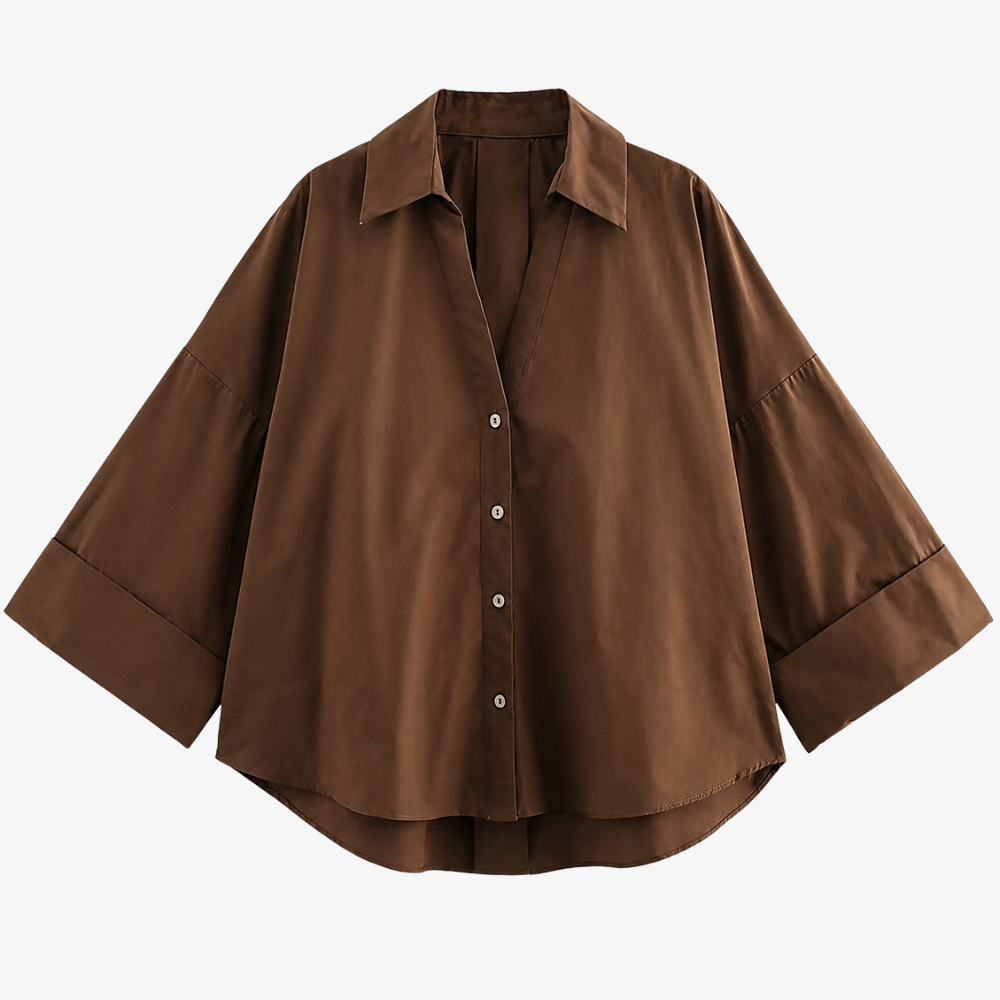 Chemise Marron Élégante – Chaleur & Sobriété