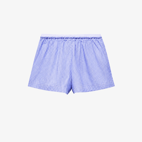 Short rayé mauve