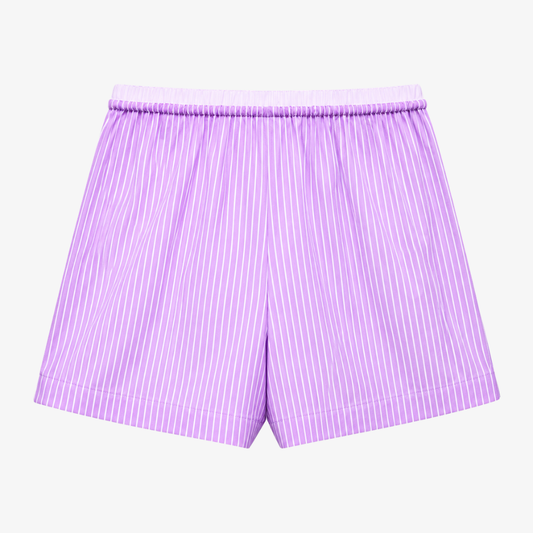 Pink striped shorts