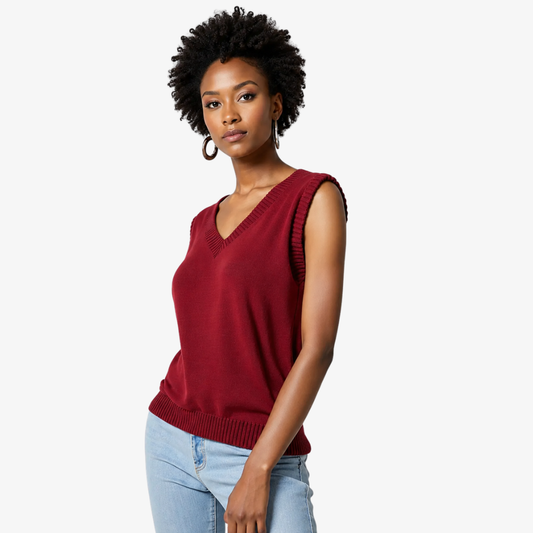 Elixir Red Sweater – Charm and character
