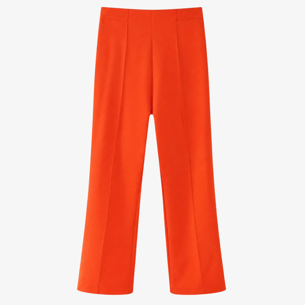 Pantalon Large Orange – Énergie et Élégance Assumée