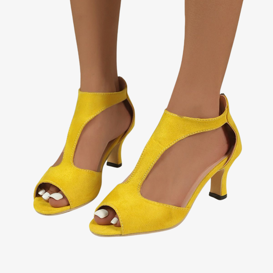 Orthopedic Leather Heeled Shoes - OrthoElegance™