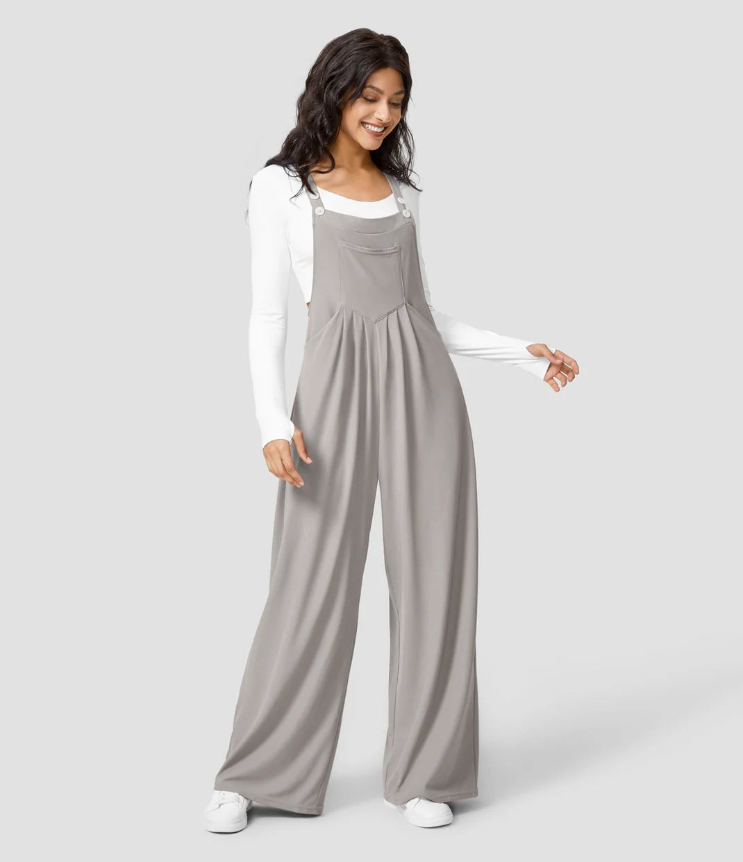 Pantalon à bretelles réglables