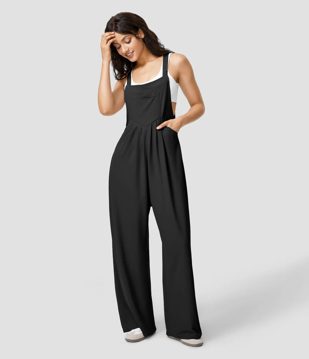 Pantalon à bretelles réglables