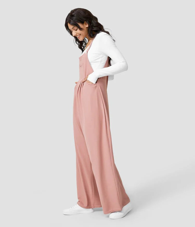 Pantalon à bretelles réglables